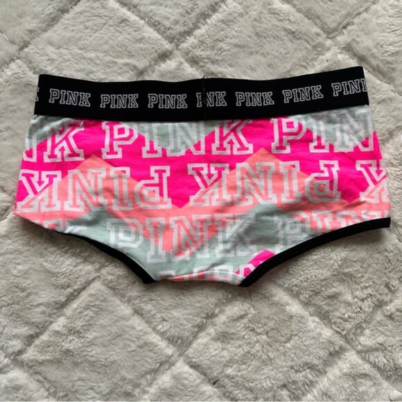 Victoria’s Secret PINK | Pastel Rainbow Logo Boyshort Panties | Size Extra Small - Picture 3 of 7